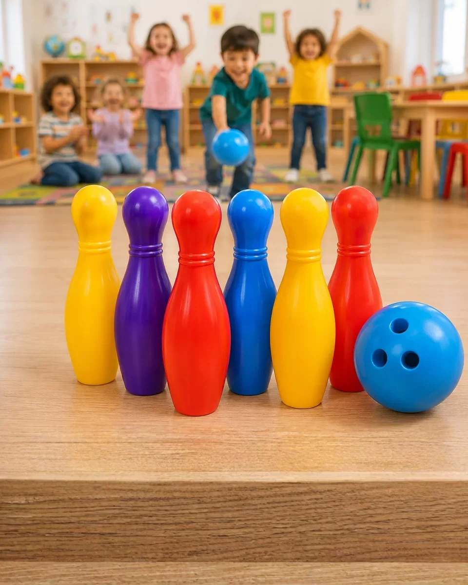 Eğlenceli Bowling Oyuncak Seti - Çocuklar İçin Renkli Kuka ve Top