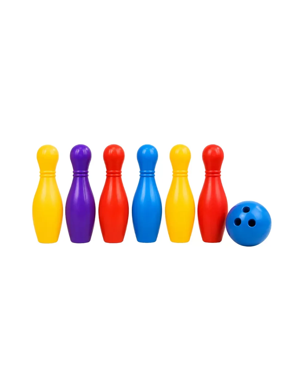 Eğlenceli Çocuk Bowling Seti - Renkli Top ve 6 Kuka ile Koordinasyon Geliştirici Eğitici Oyun