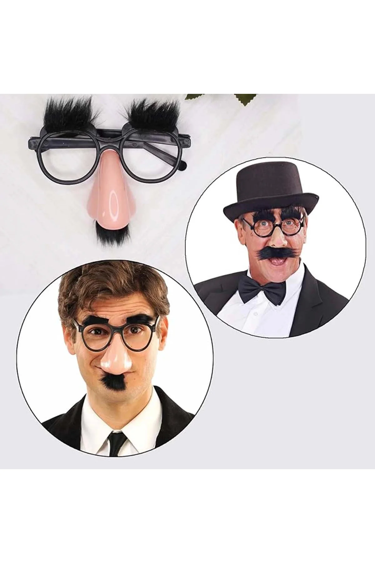 Eğlenceli Kılık Değiştirme Kaş Bıyık Mizah Gözlüğü 9x13 Cm - Lisi