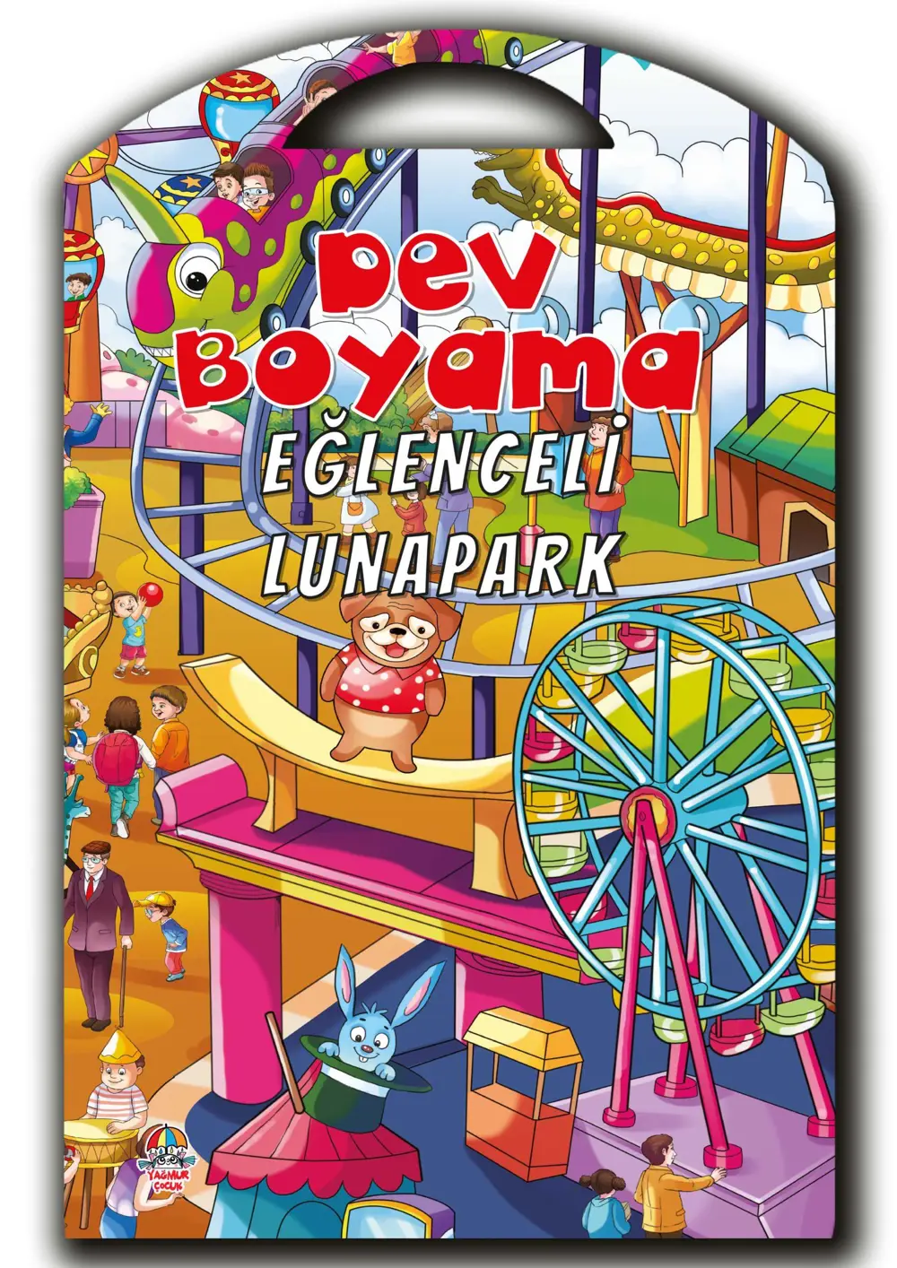 Eğlenceli Lunapark-Dev Boyama Posteri