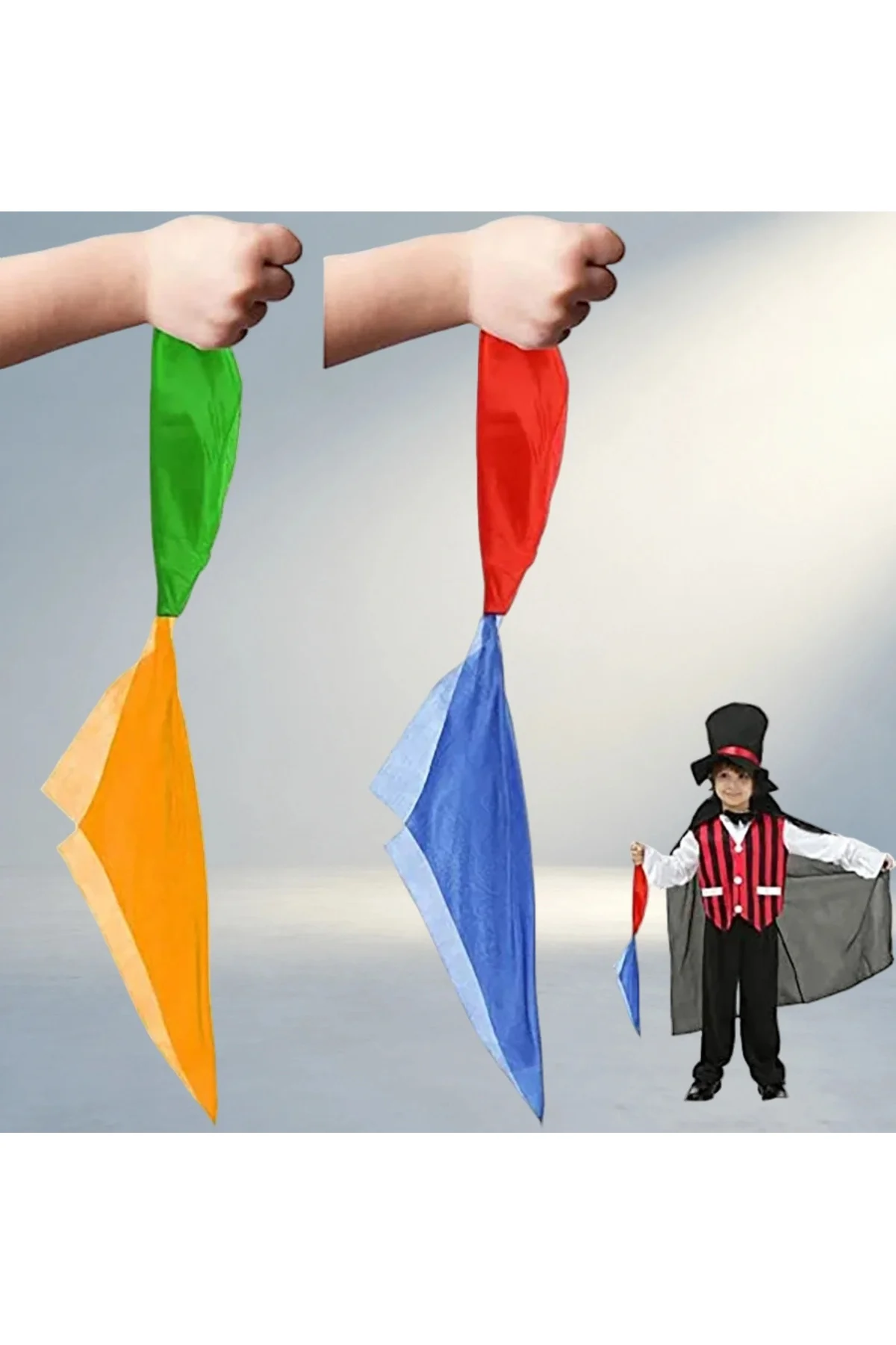Eğlenceli Renk Değiştiren Mendil Sihirbazlık Oyunu Eğlenceli Renk Değiştiren Mendil Sihirbazlık Oyunu