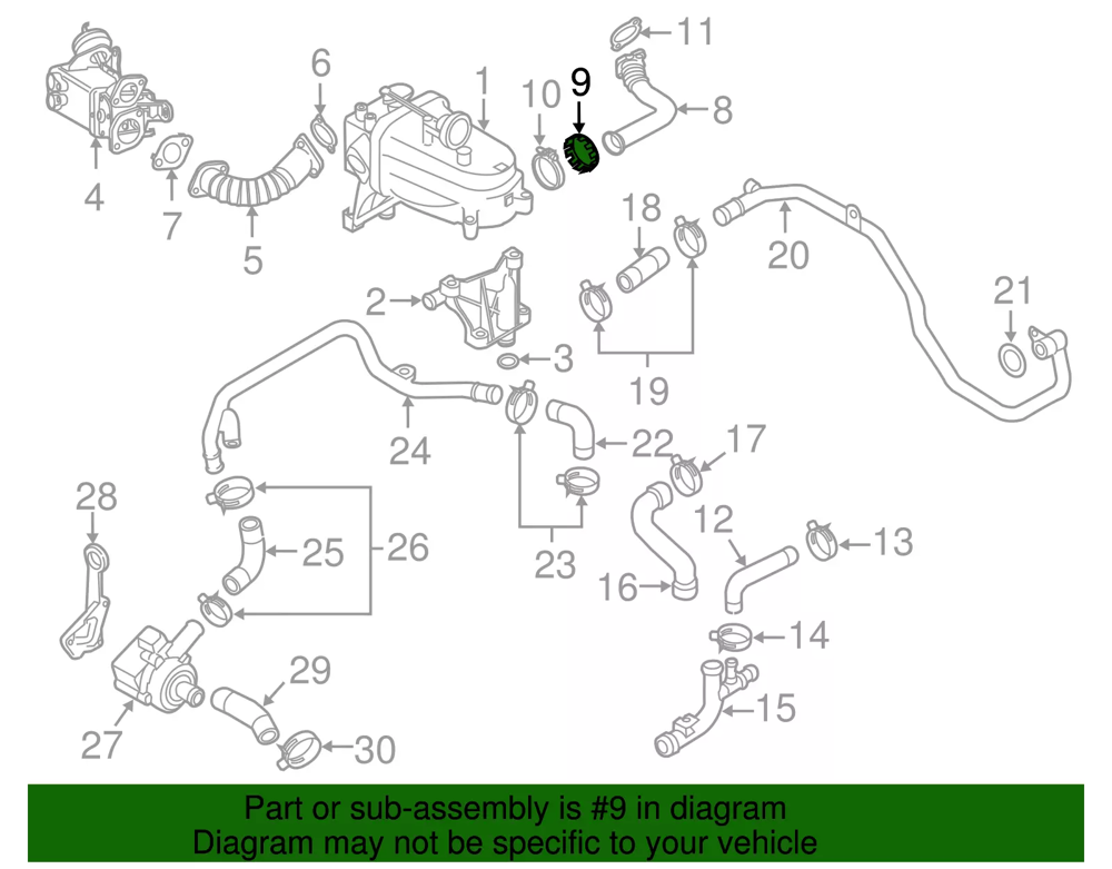 EGR Contası (VW Orjinal)(059131547K)