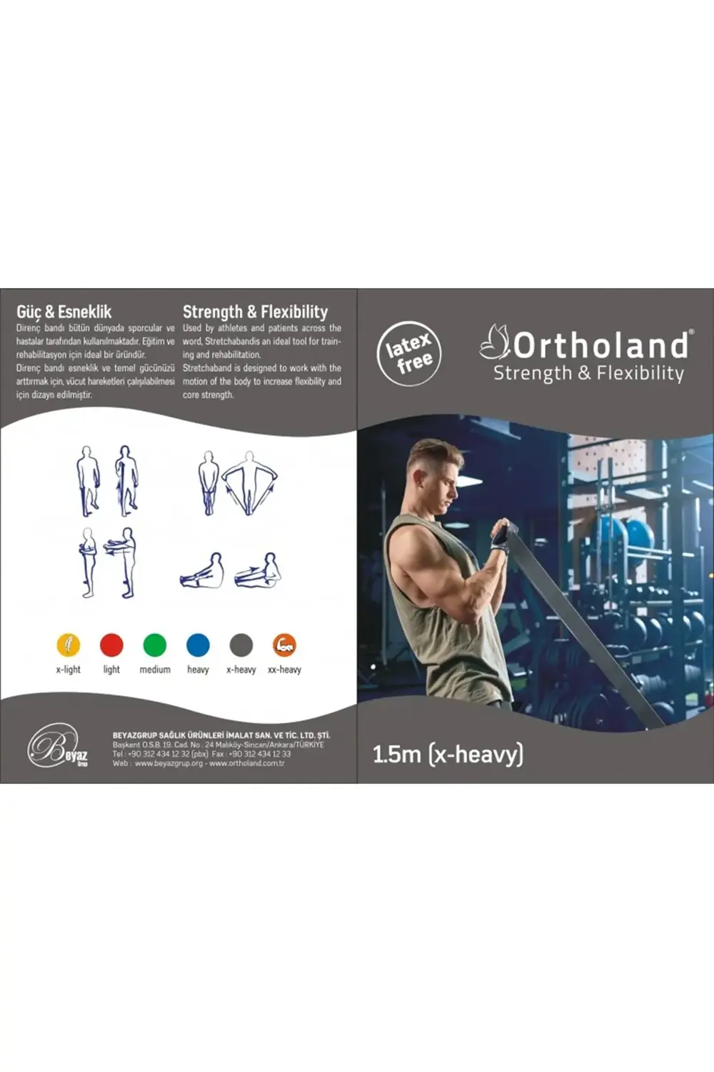 EGZERSİZ BANDI 1,5 METRE DİRENÇ BANDI