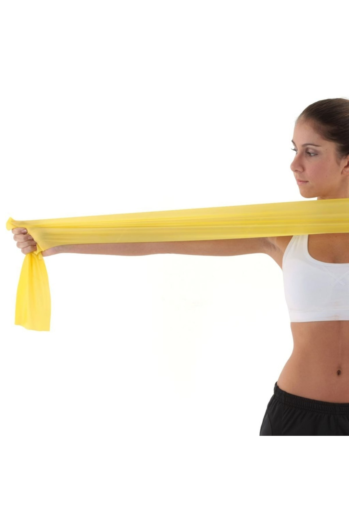 Egzersiz Bandı Plates Bantı Pilates Bantı Plates Bantı Sarı Yumşa