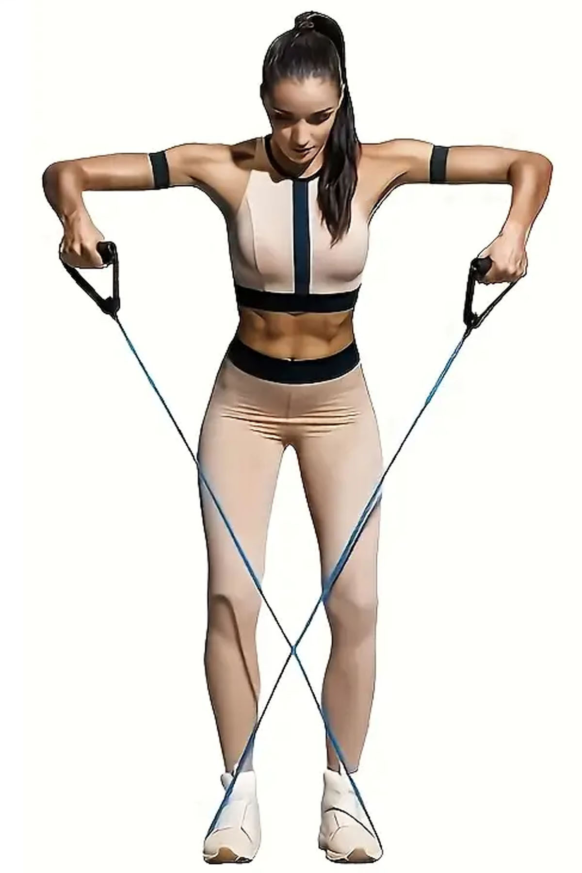 Delta Egzersiz Direnç Bandi 120 Cm Tutamaçli Tübül Sert Mavi – Pilates,