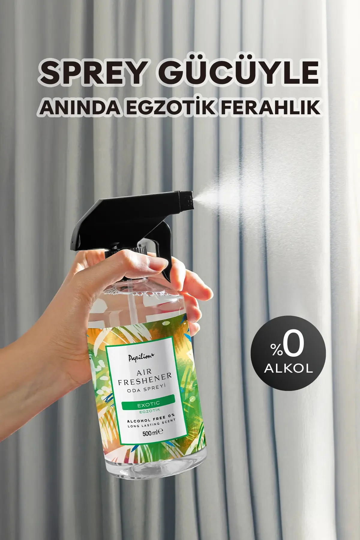 Egzotik Sprey Oda Kokusu 500 ml – Uzun Süre Kalıcı Ferahlatıcı Ortam Kokusu Fiyatı, Yorumları ve Özellikleri
