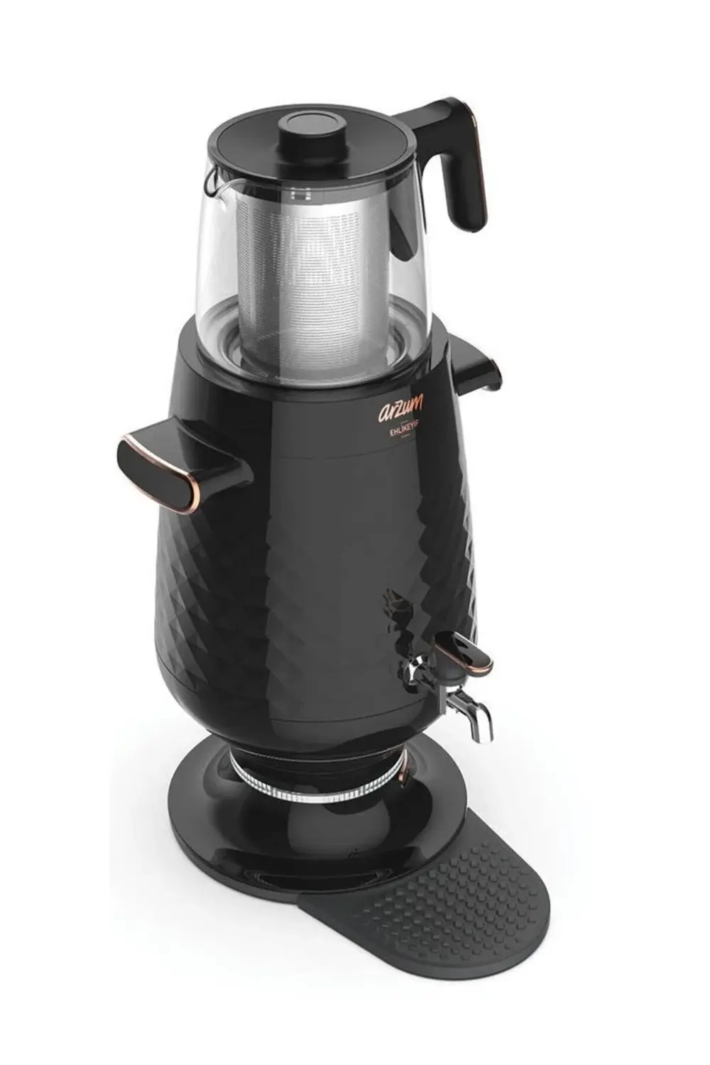 Ehlikeyf Semaver Çaycı 3.5L Elektrikli Siyah - AR3083