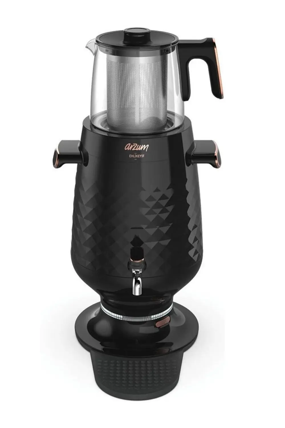 Ehlikeyf Semaver Çaycı 3.5L Elektrikli Siyah - AR3083