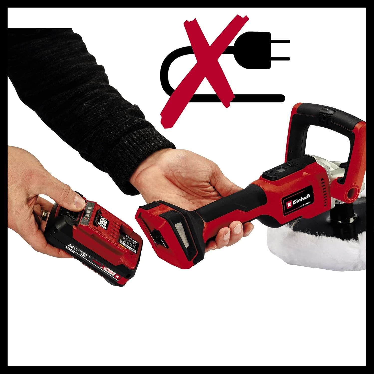 Einhell  Ce-Cp 18/180 Li Kömürsüz Akülü Polisaj Ve Zimpara Makines