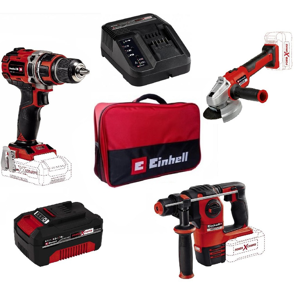 Einhell  Te-Tk 18 Li Akülü Çantali Multi Takim Seti
