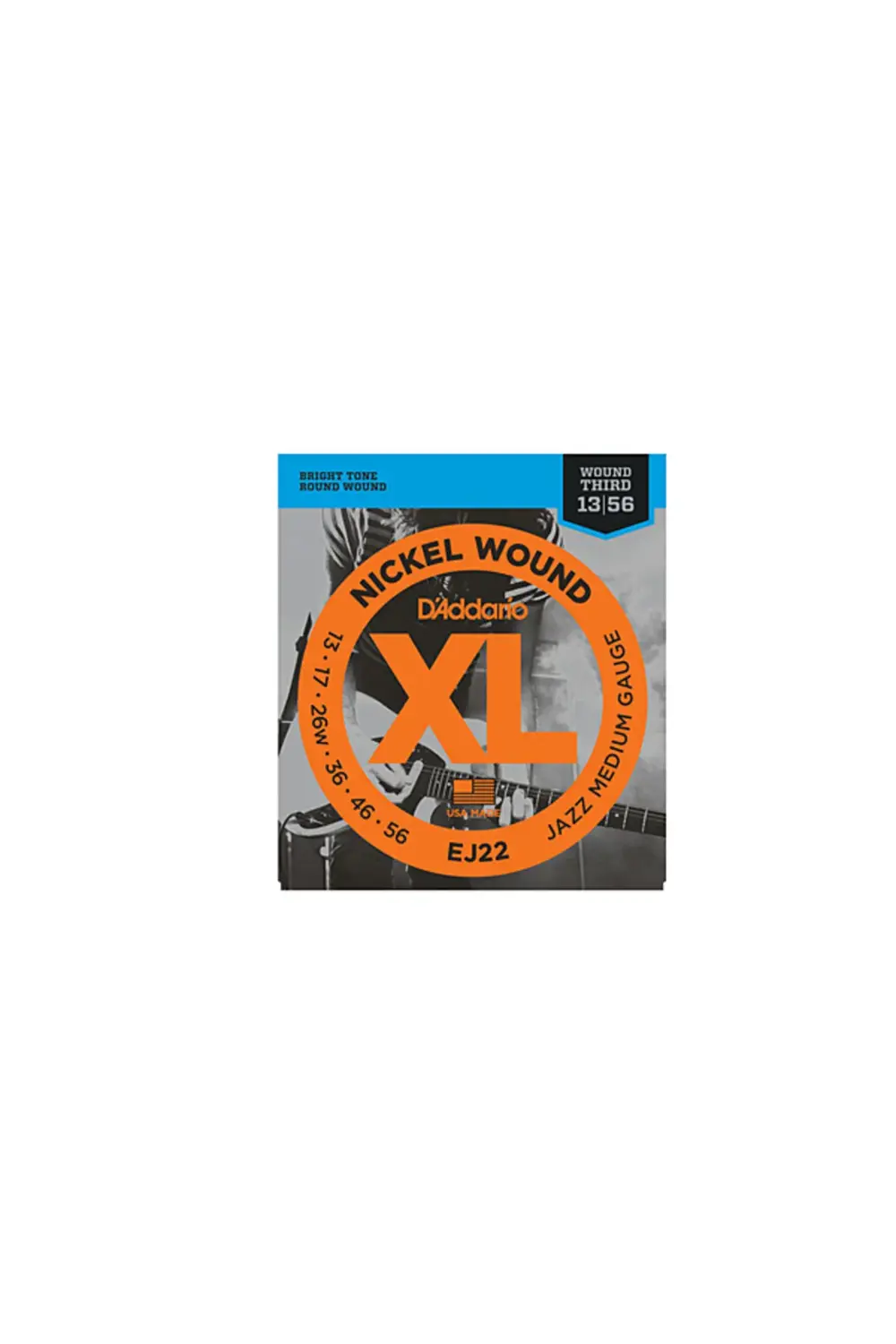 EJ22 ELEKTRO GİTAR TEL SETİ, XL, NICKEL WOUND, JAZZ LIG