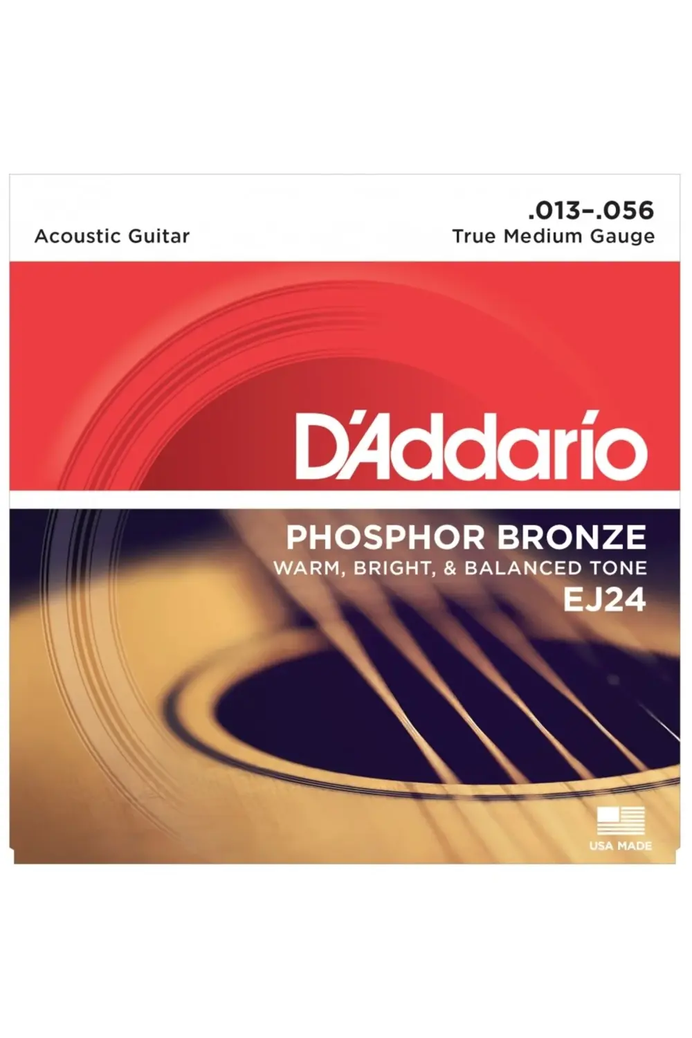Ej24 Phosphor Bronze True Medium 013-056 Akustik Gitar Teli