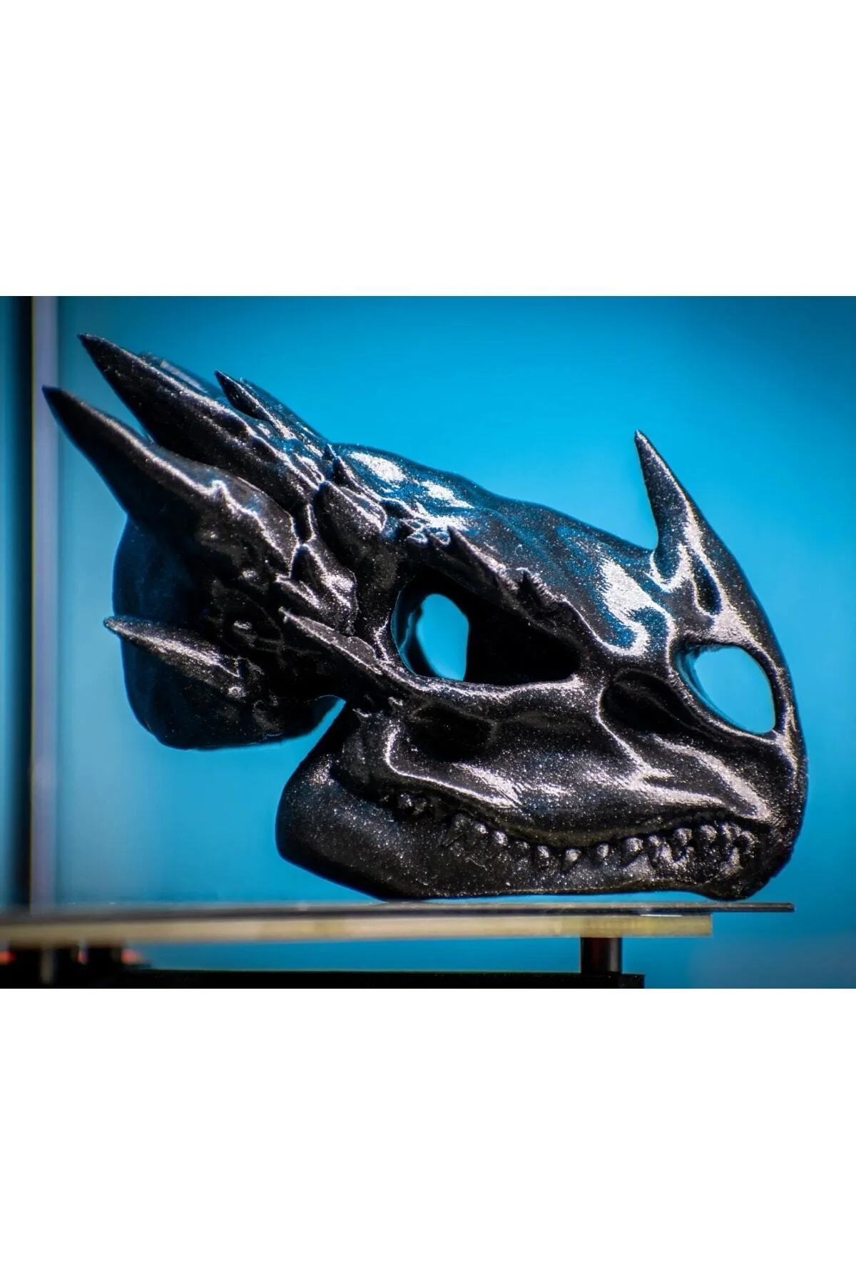 Ejderha Kafası Dragon Skull Dekoratif Biblo 25 Cm Genişlik (büyük Boy)