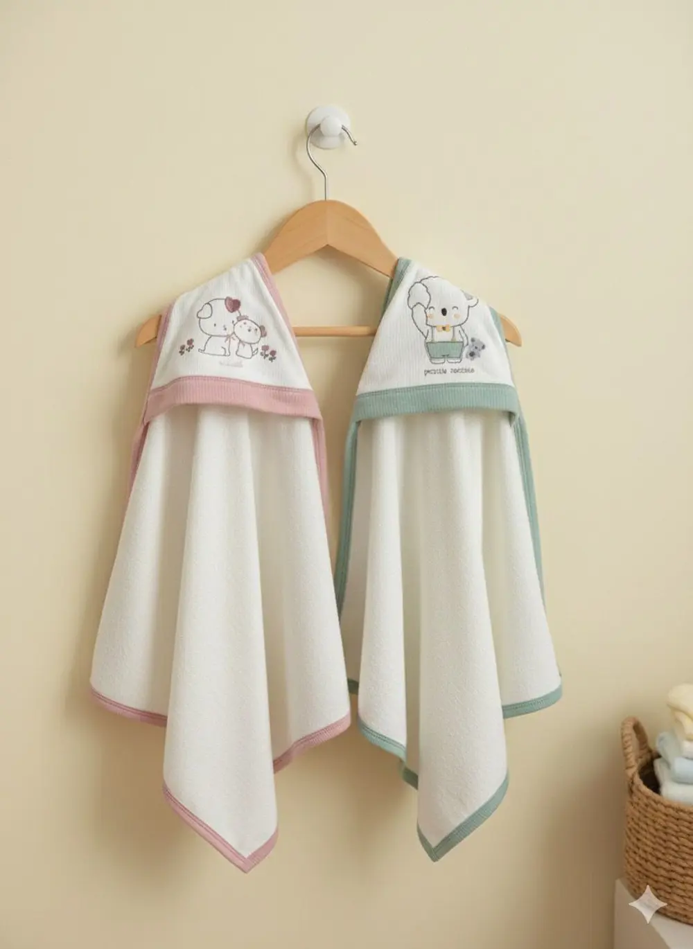 Eke My Baby Pembe %100 Organik Pamuklu Kundak Havlu 82x90 cm