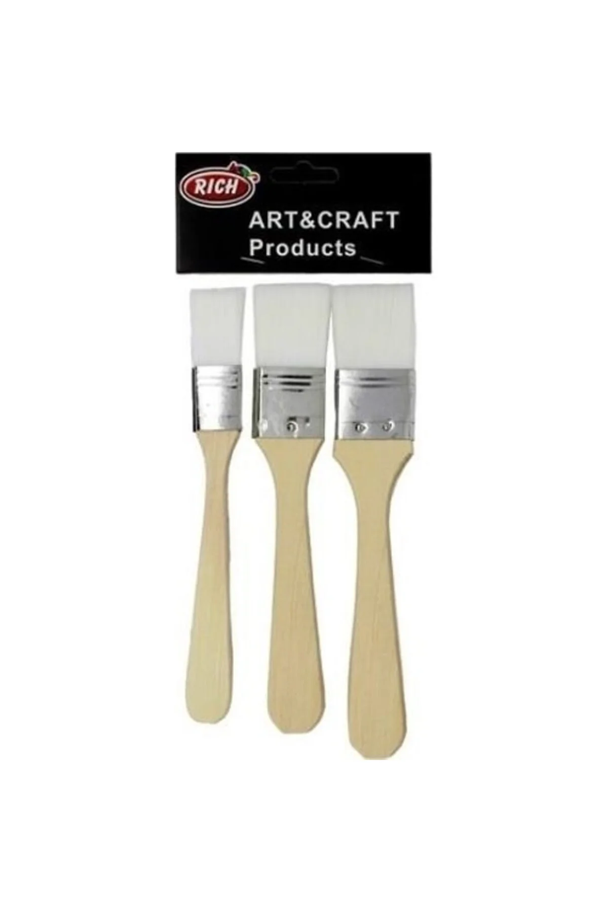 Eko 3'lü Sentetik Uçlu Zemin Fırça Seti - Beyaz