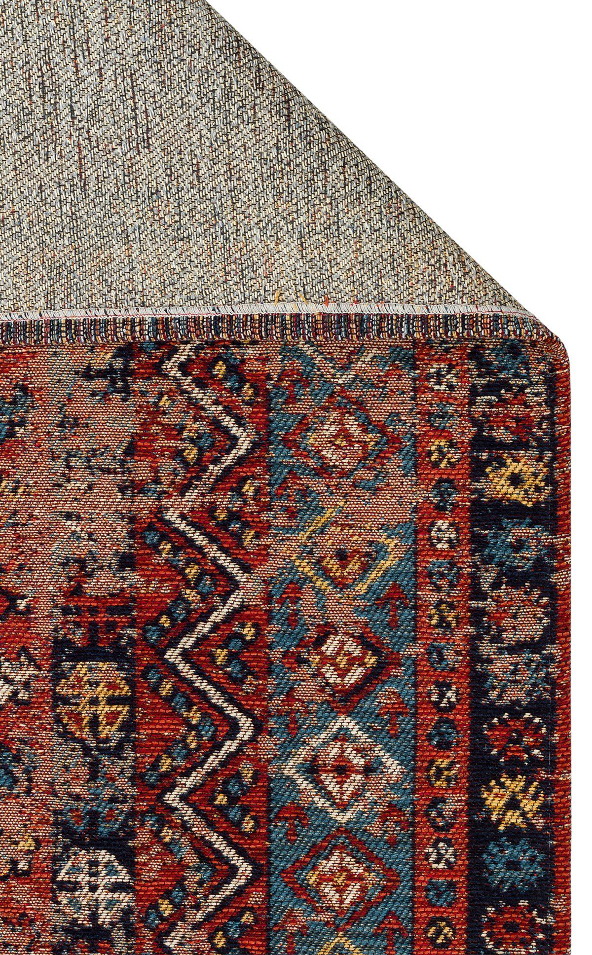 Eko Anadolu Antik Desenli Yıkanabilir Kaymaz Tabanlı Etnik Kilim 