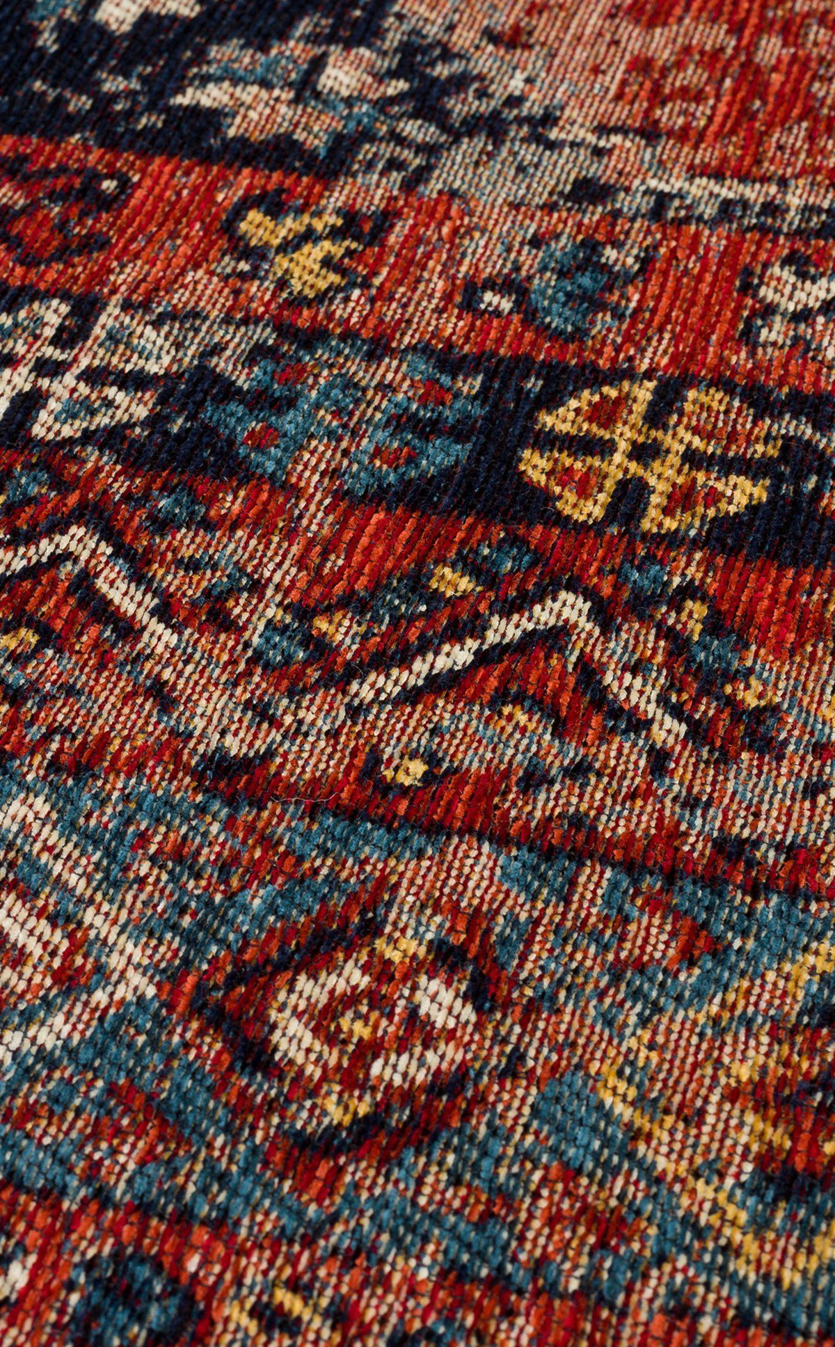 Eko Anadolu Antik Desenli Yıkanabilir Kaymaz Tabanlı Etnik Kilim 