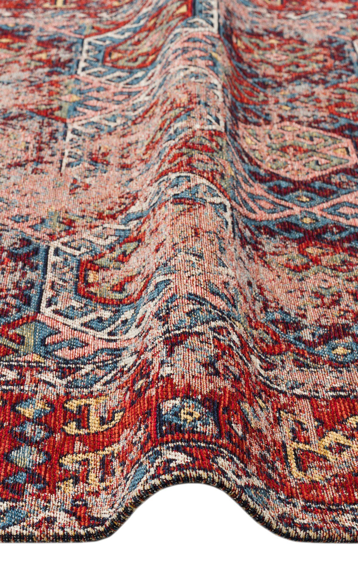 Eko Anadolu Antik Desenli Yıkanabilir Kaymaz Tabanlı Etnik Kilim 