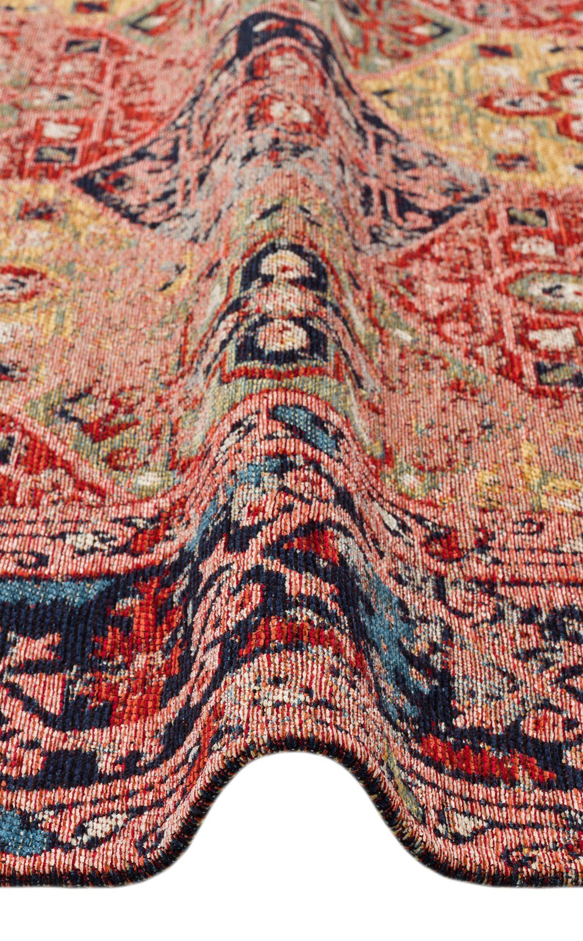 Eko Anadolu Antik Desenli Yıkanabilir Kaymaz Tabanlı Etnik Kilim 