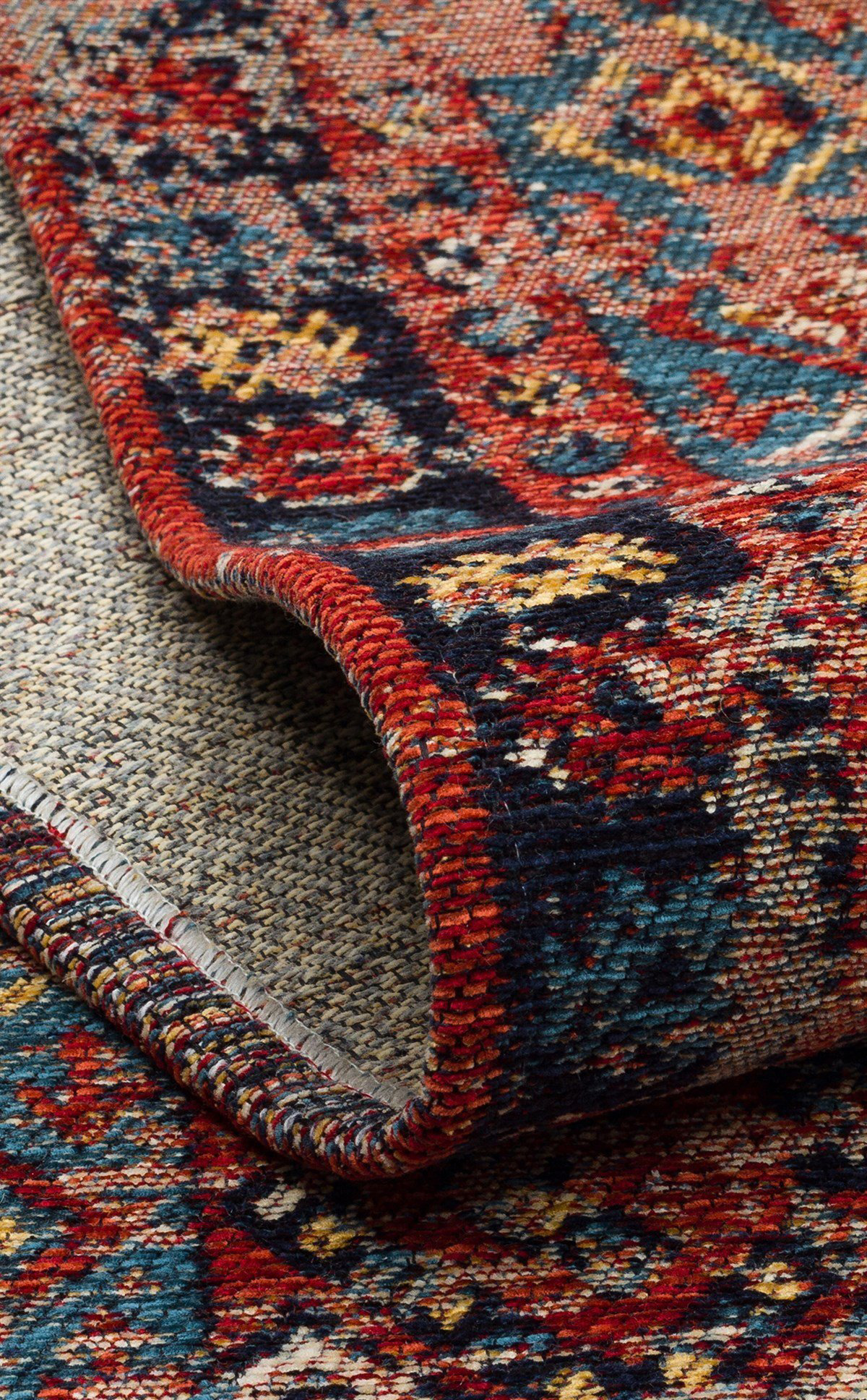 Eko Anadolu Antik Desenli Yıkanabilir Kaymaz Tabanlı Etnik Kilim 