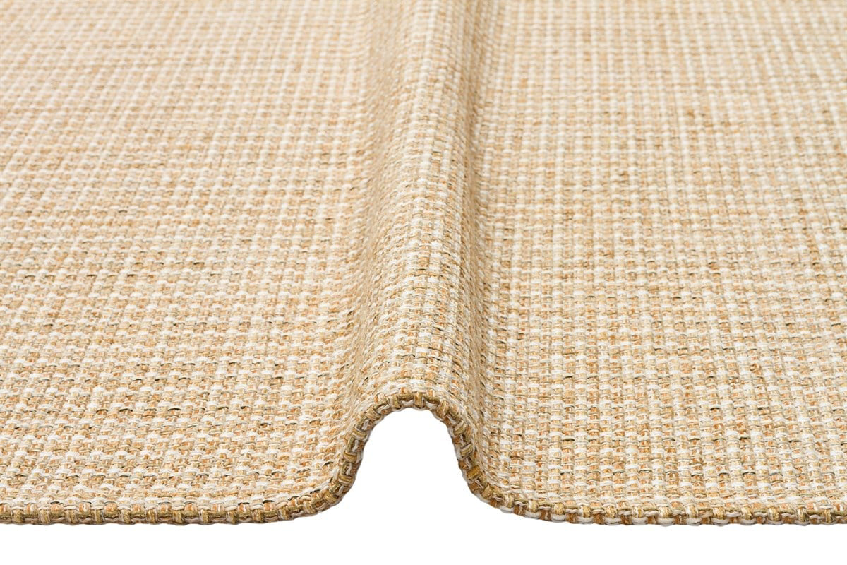 Eko Brooklyn Hasır Görünümlü Kaymaz Renkli Dokuma Modern Kilim BR