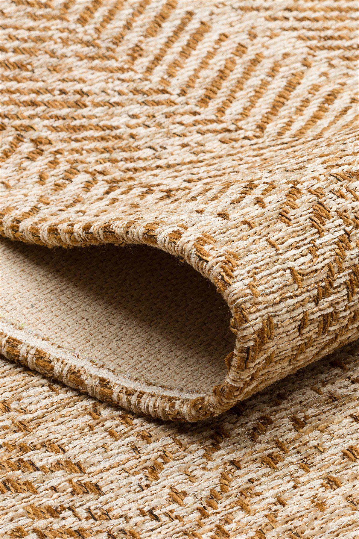 Eko Brooklyn Hasır Görünümlü Kaymaz Renkli Dokuma Modern Kilim BR