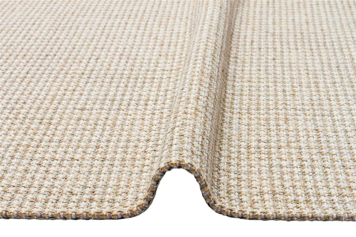 Eko Brooklyn Hasır Görünümlü Kaymaz Dokuma Modern Kilim BRK01 Gri