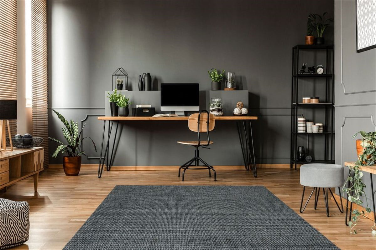 Eko Brooklyn Hasır Görünümlü Kaymaz Dokuma Modern Kilim BRK01 Ant