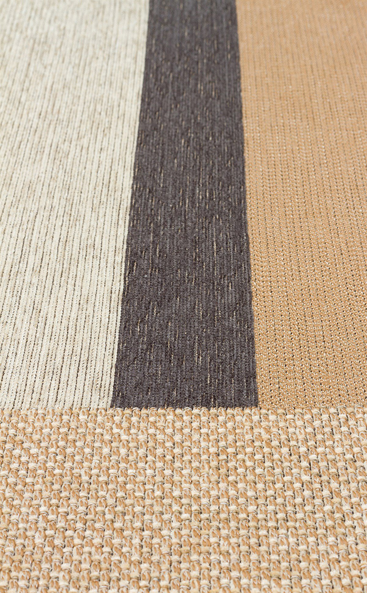Eko Brooklyn Hasır Görünümlü Kaymaz Renkli Dokuma Modern Kilim BR