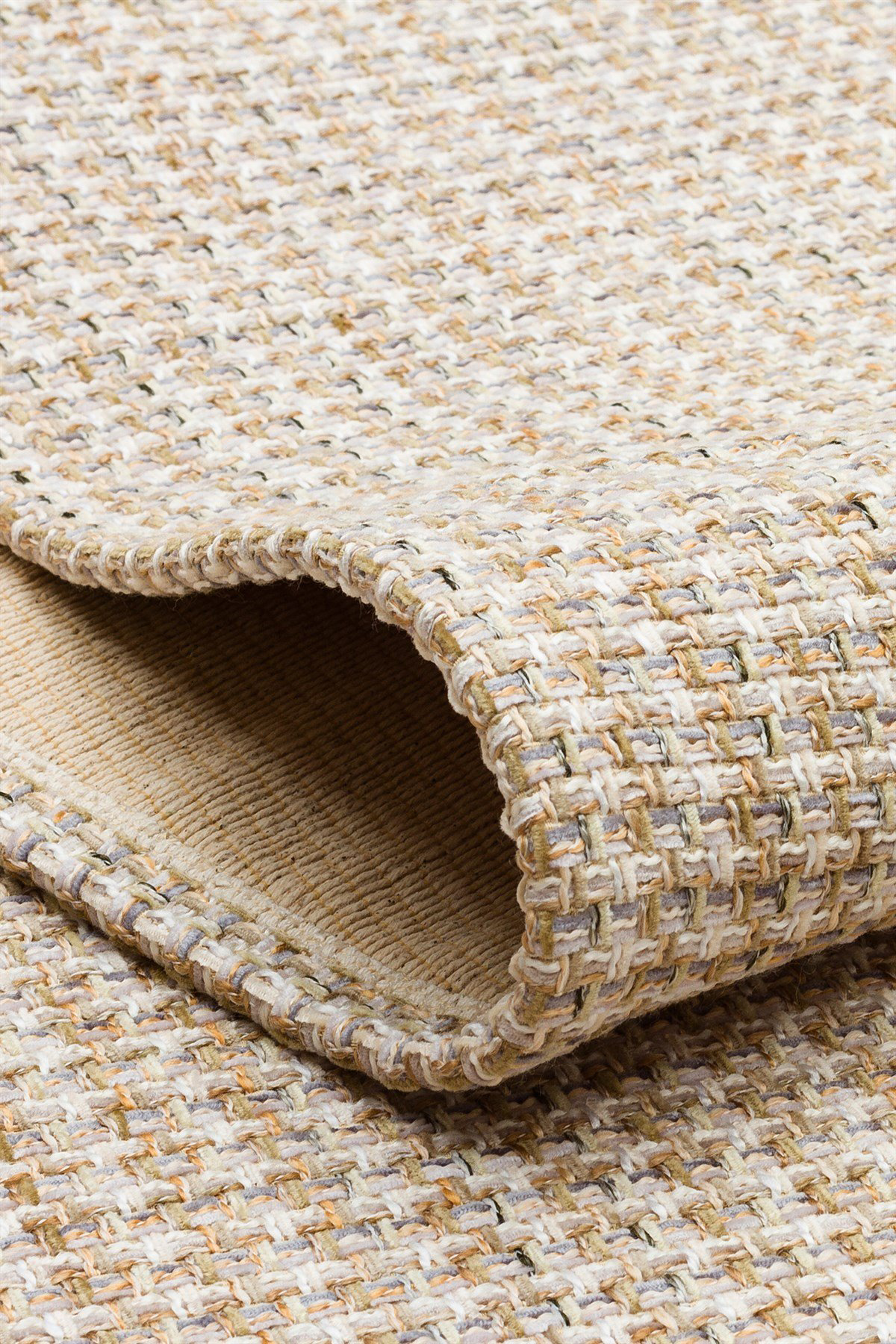 Eko Brooklyn Hasır Görünümlü Kaymaz Dokuma Modern Kilim BRK01 Gri