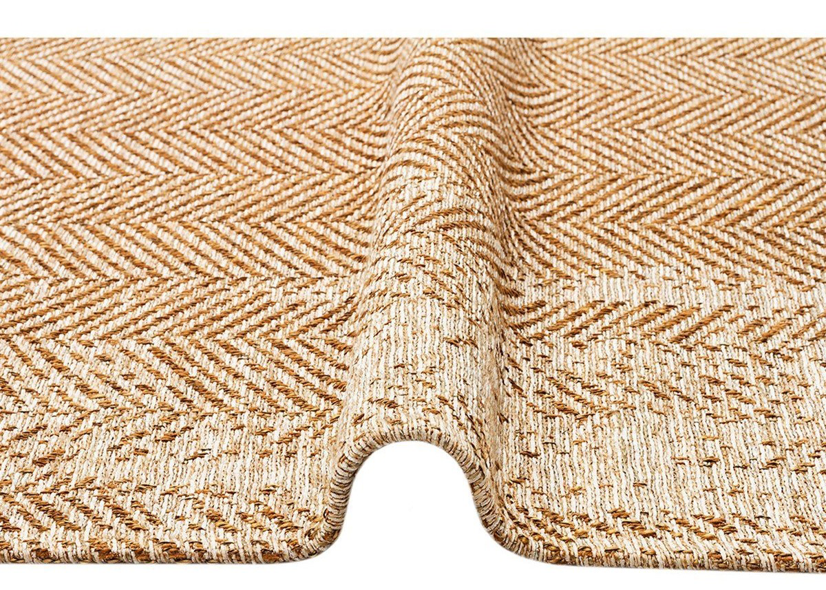 Eko Brooklyn Hasır Görünümlü Kaymaz Renkli Dokuma Modern Kilim BR