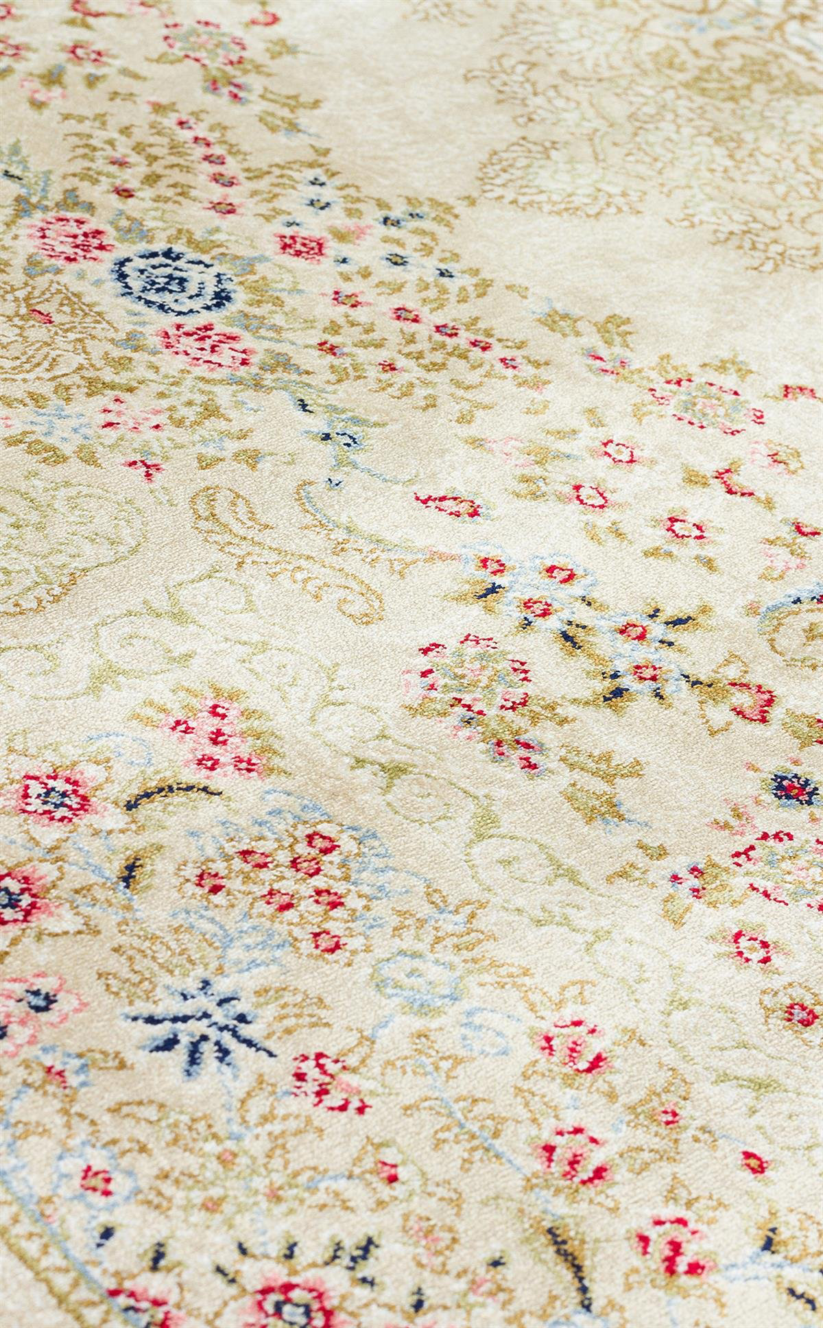 Saten Halı Eko İsfahan Klasik Yüksek Dokuma Sıklığında Naturel Viskon Halı İ Saten Halı Eko İsfahan Klasik Yüksek Dokuma Sıklığında Naturel Viskon Halı İ