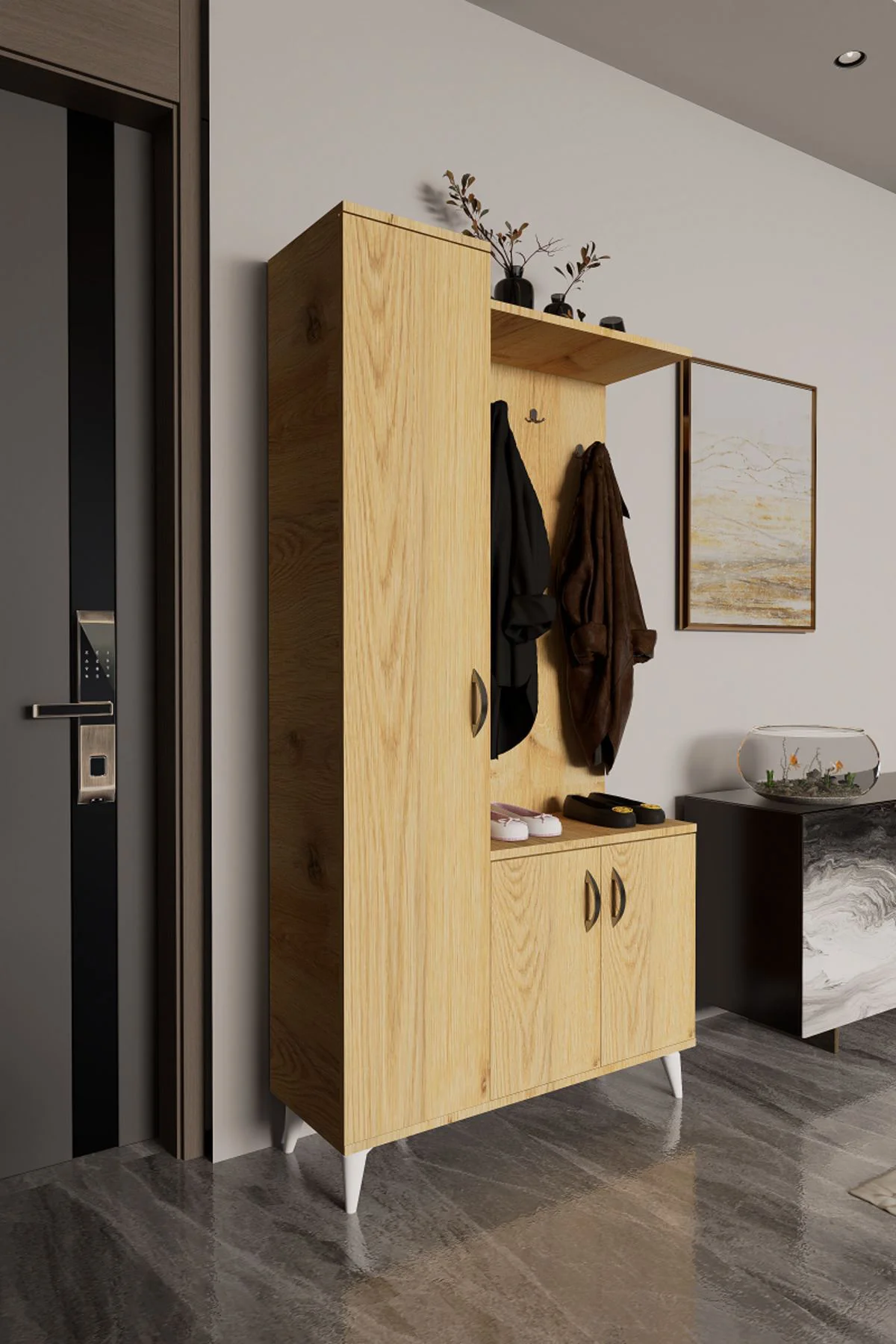 Eko Portmanto Vestiyer Beyaz