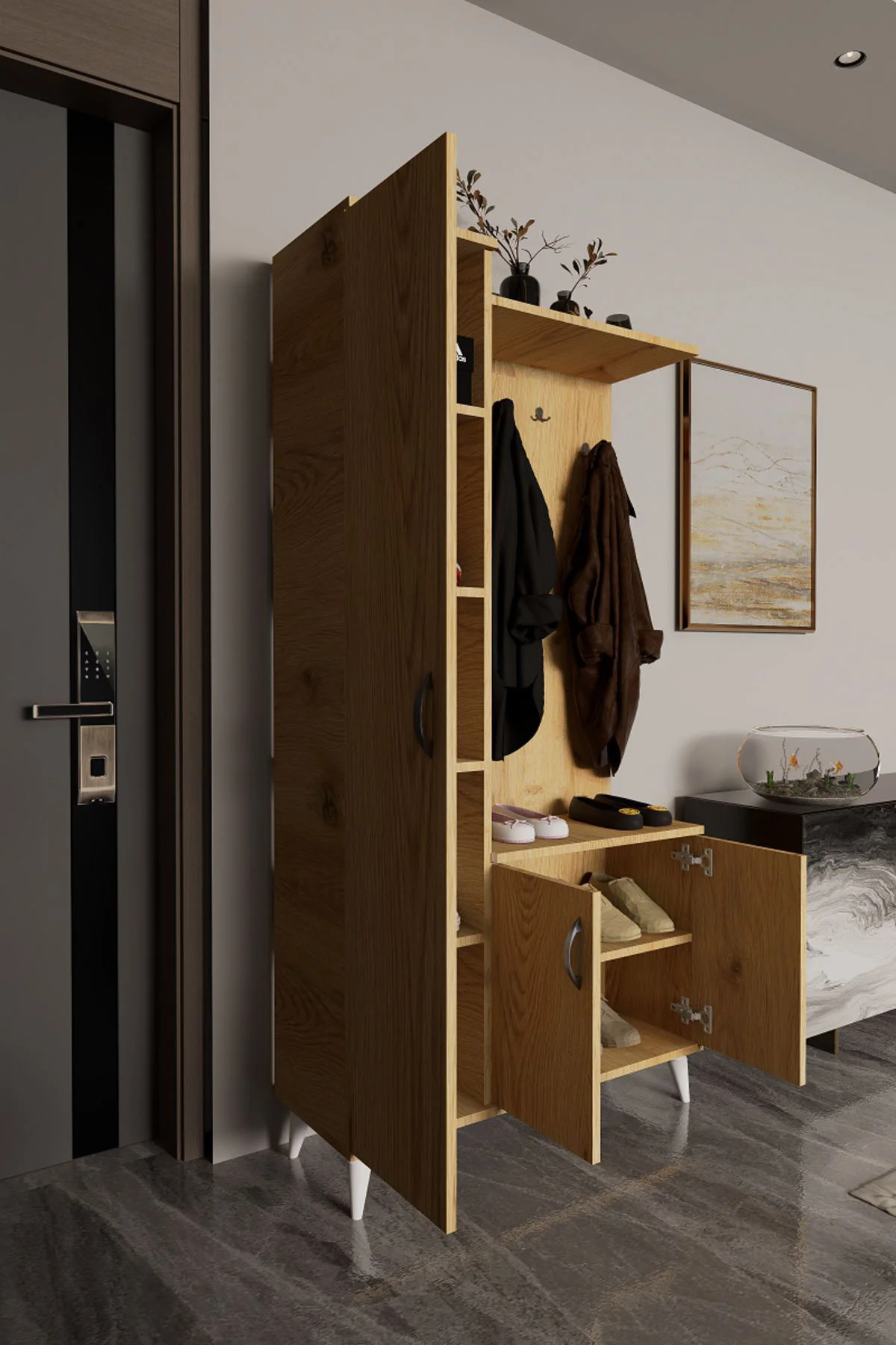 Eko Portmanto Vestiyer Beyaz