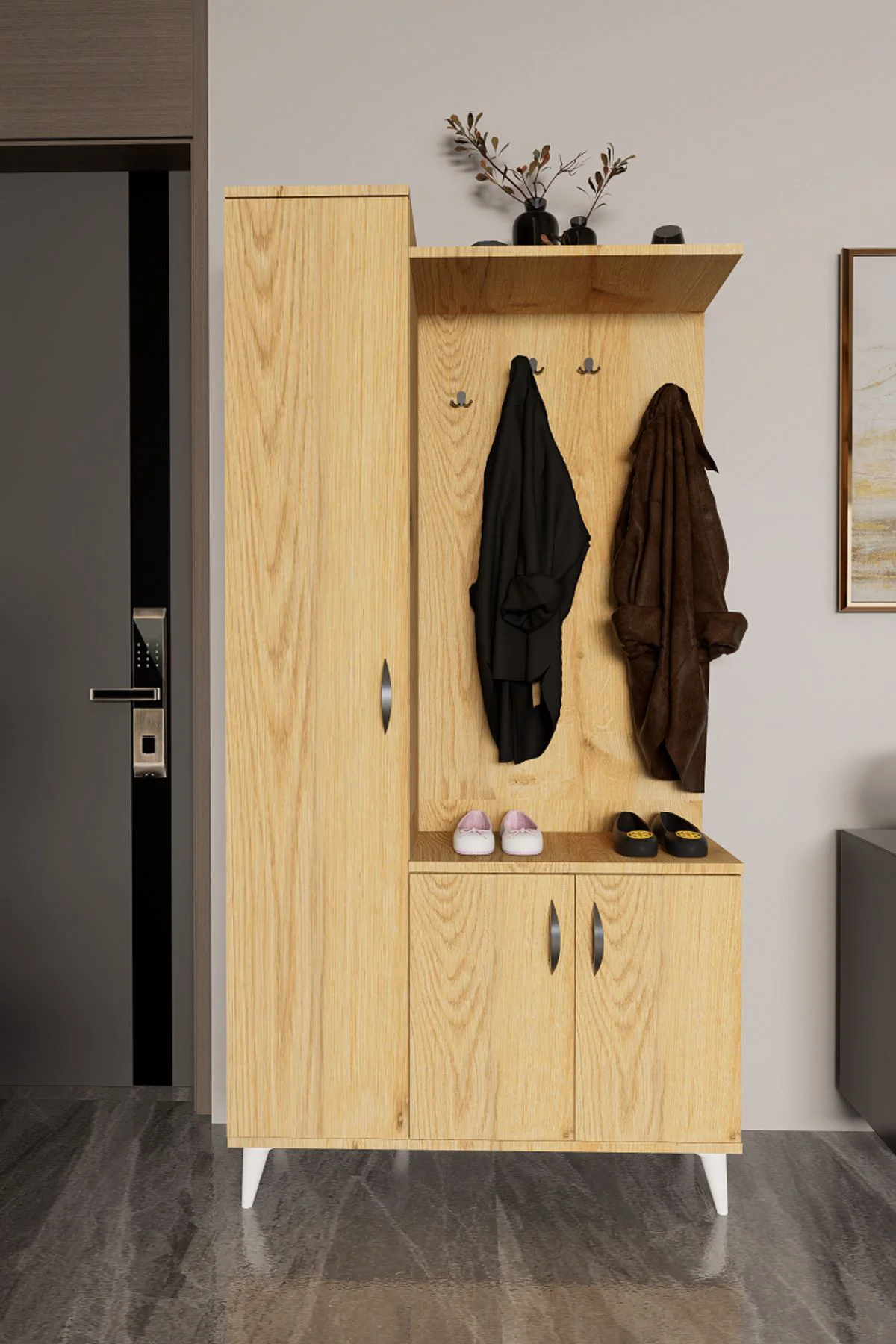 Eko Portmanto Vestiyer Beyaz