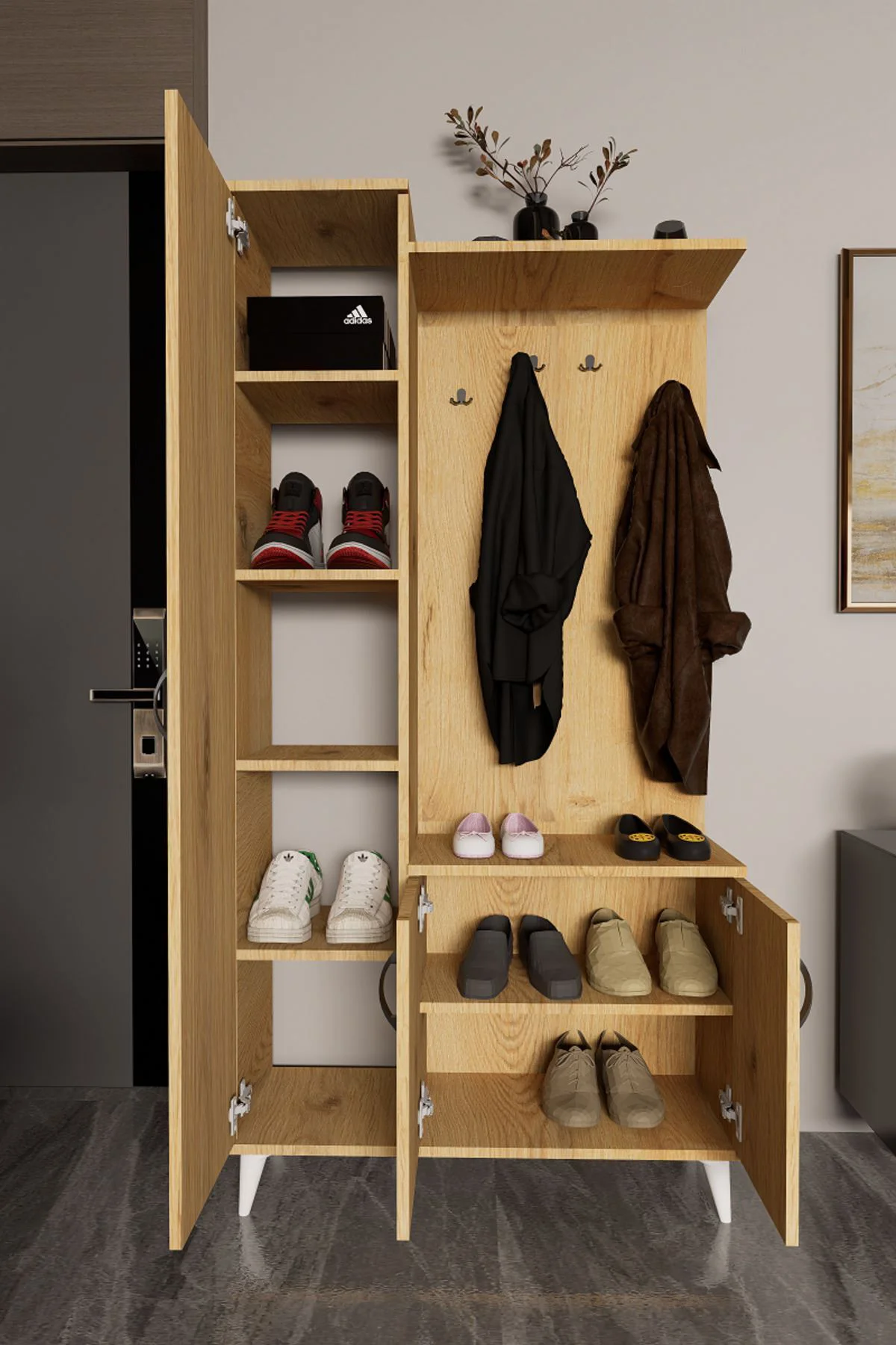 Eko Portmanto Vestiyer Beyaz