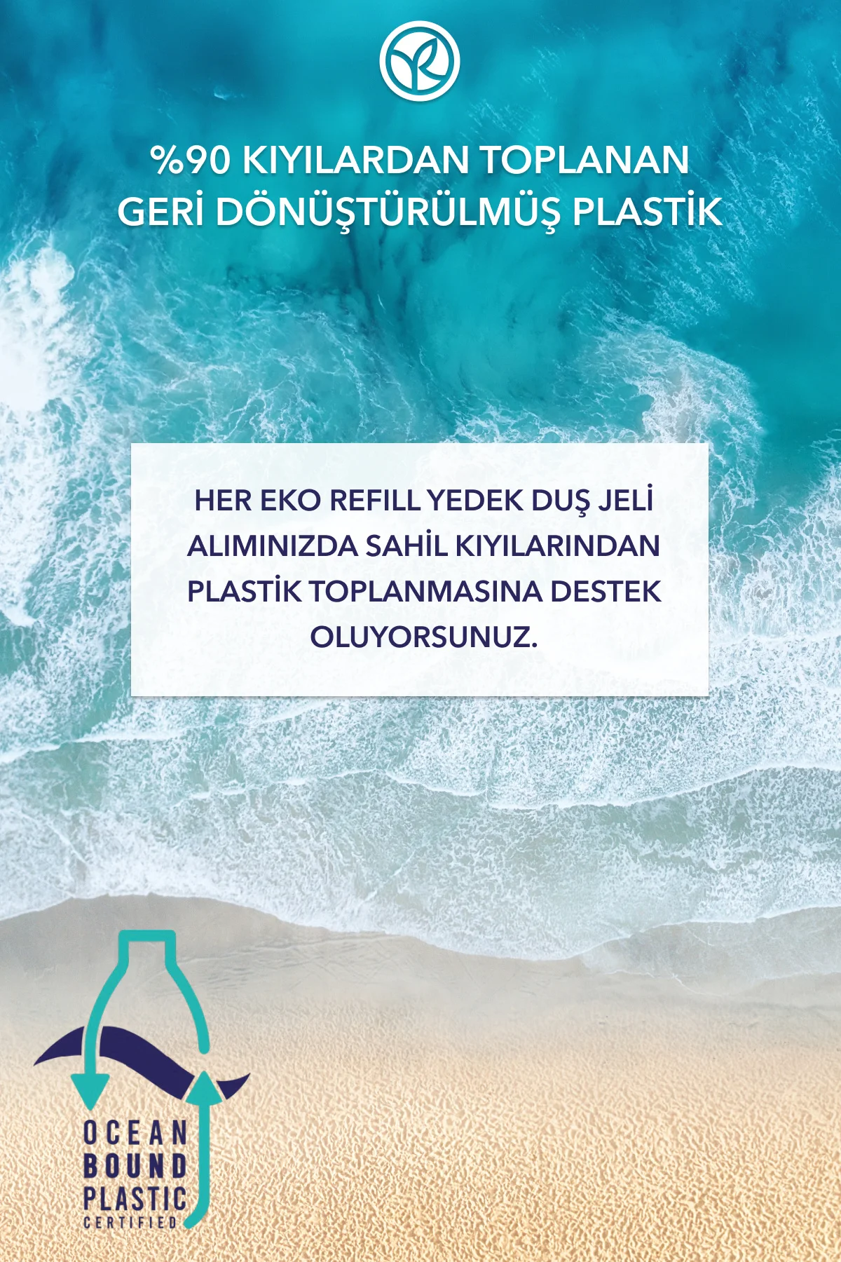 Eko Refill Yedek Duş Jeli-Nemlendirici Serinletici Okyanus Esinti