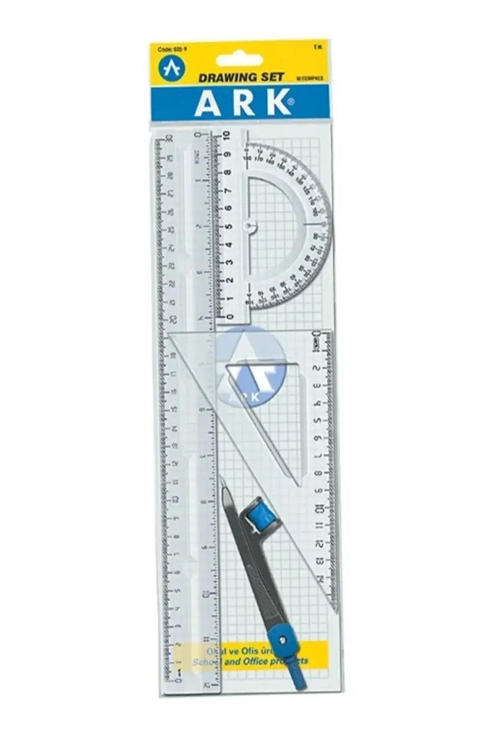 Ekomomik Cetvel Takimi Çizim Seti (4 PARÇA) 1 Adet