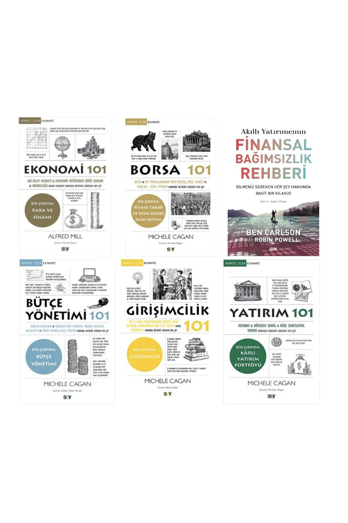 EKONOMI 101 + BORSA 101 + FINANSAL BAGIMSIZLIK REHBERI + BUTCE YONETIMI 101 + GIRISIMCILIK 101 + YA