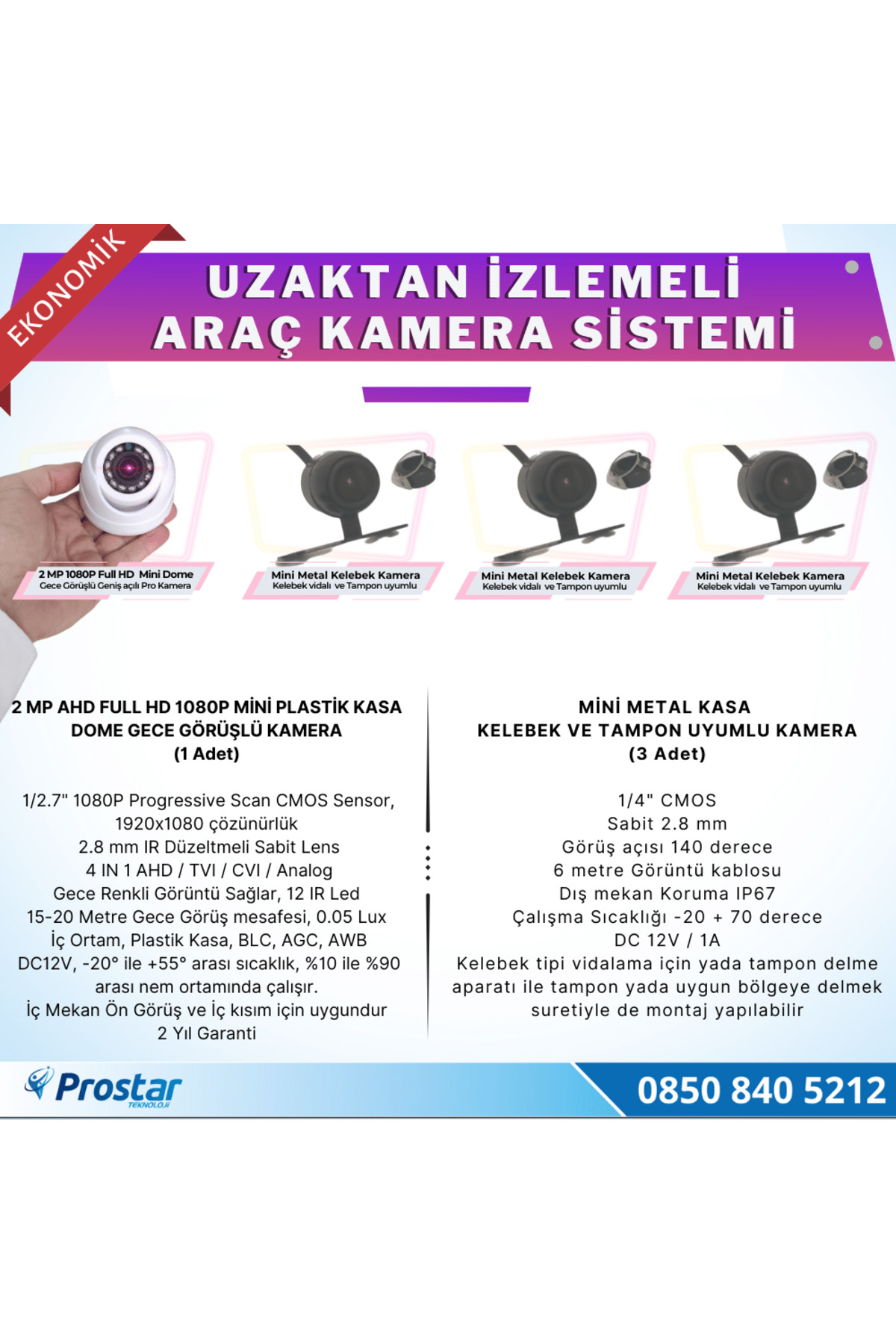 Navistar Ekonomik 4 Kameralı Kayıtlı 320 Gb Hdd 7 İnç Ekranlı Uzaktan İzle