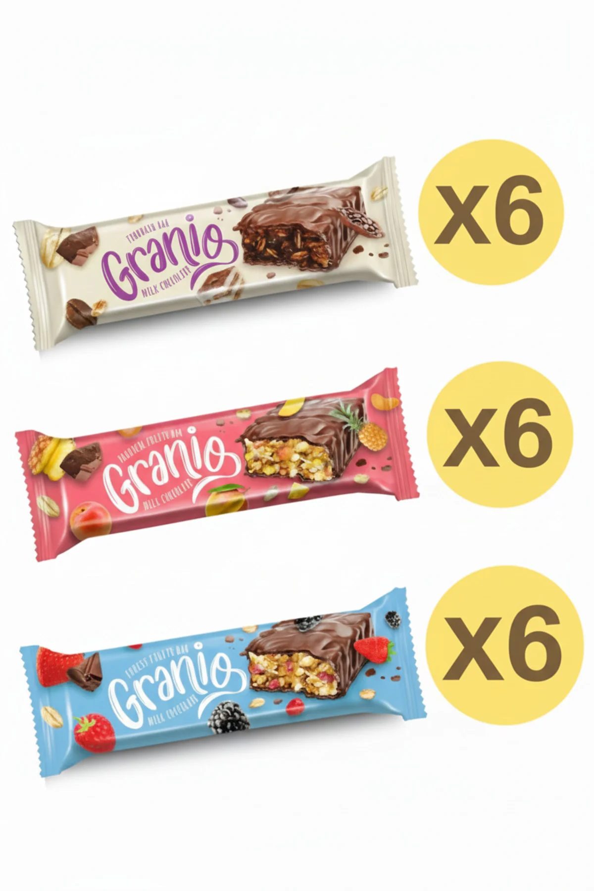 Ekonomik Atıştırmalık Lezzet Tahıl Bar 40 gr X 18 Adet Ekonomik Atıştırmalık Lezzet Tahıl Bar 40 gr X 18 Adet