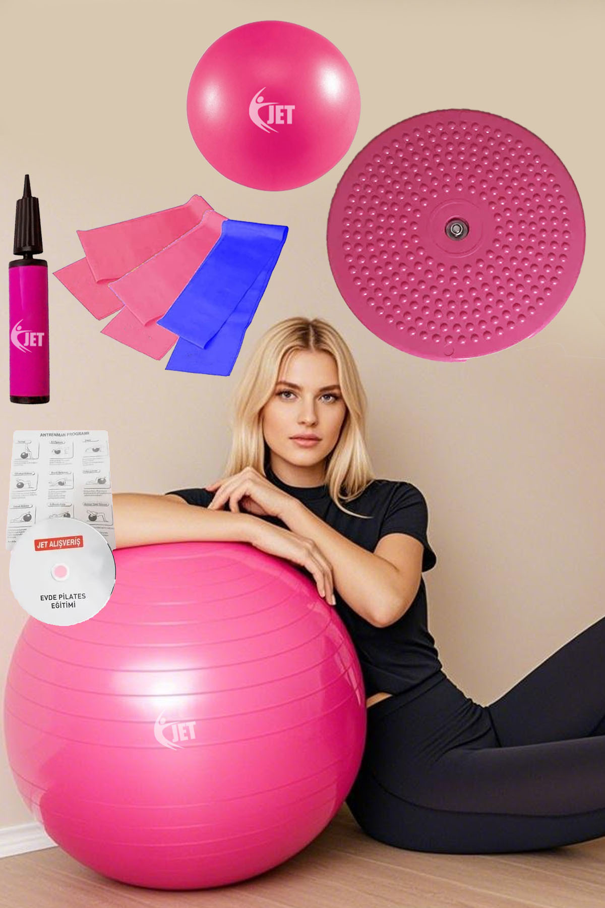 Ekonomik Pilates Seti 9 Parça İçeren Ev & Salon Tipi Set Plates T