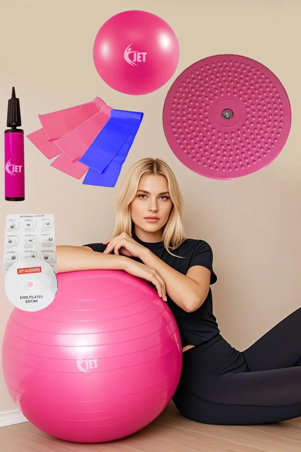 Ekonomik Pilates Seti 9 Parça İçeren Ev & Salon Tipi Set Plates T