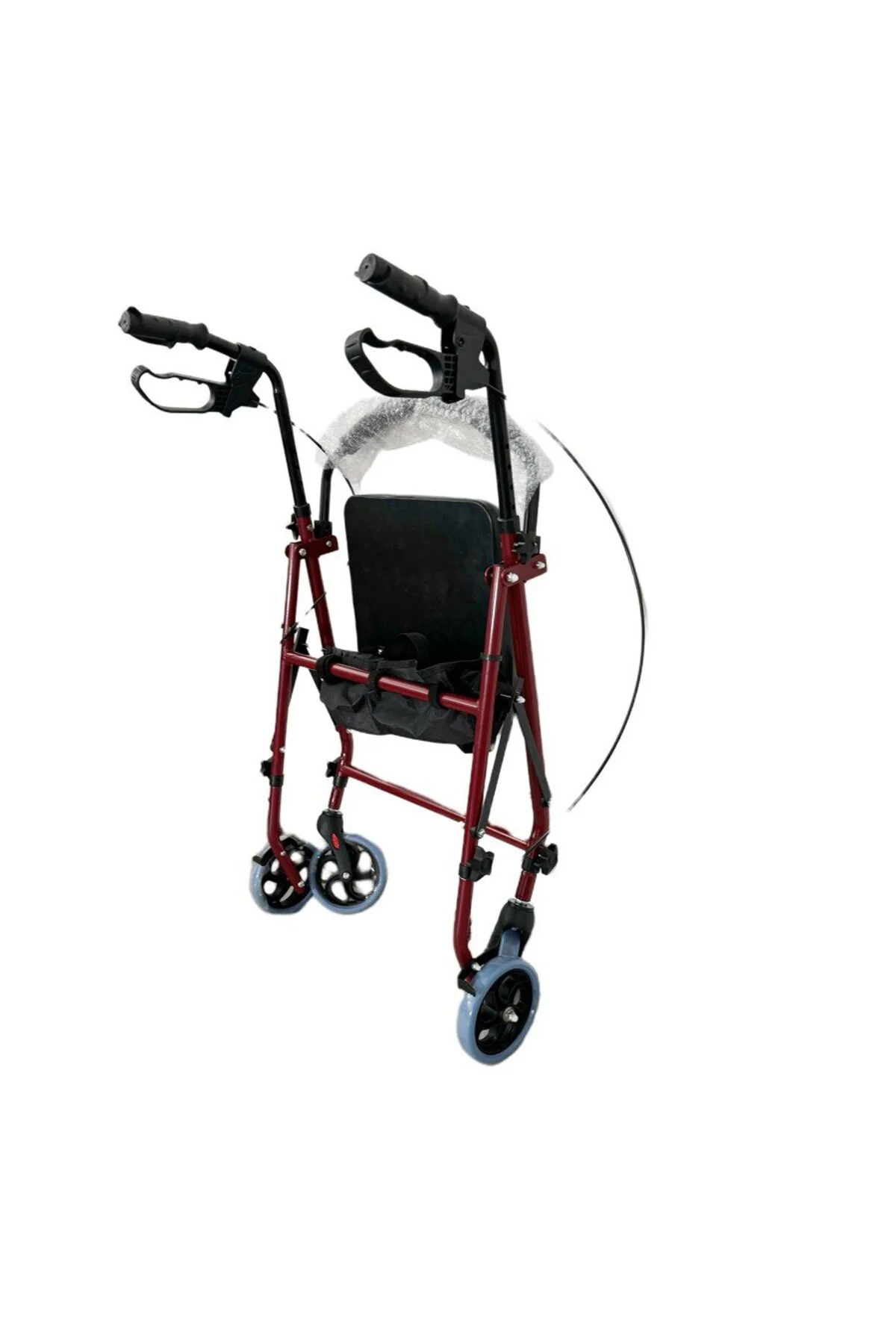 Ekonomik Rolatör Tekerlekli Rollator Yürüteç Hasta Yaşlı Yürüteci - Görsel 5