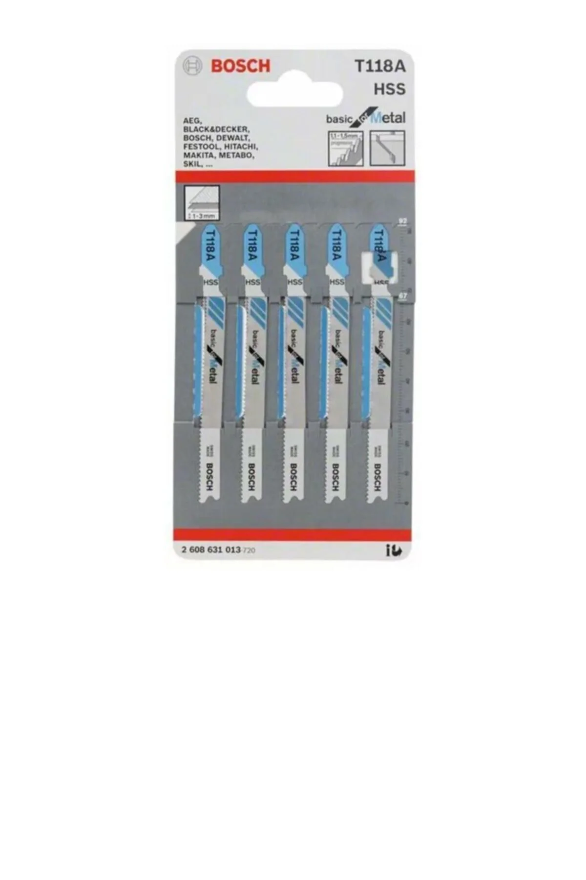 - Ekonomik Seri Metal Için T 118 A Dekupaj Testeresi Bıçağı - 25'