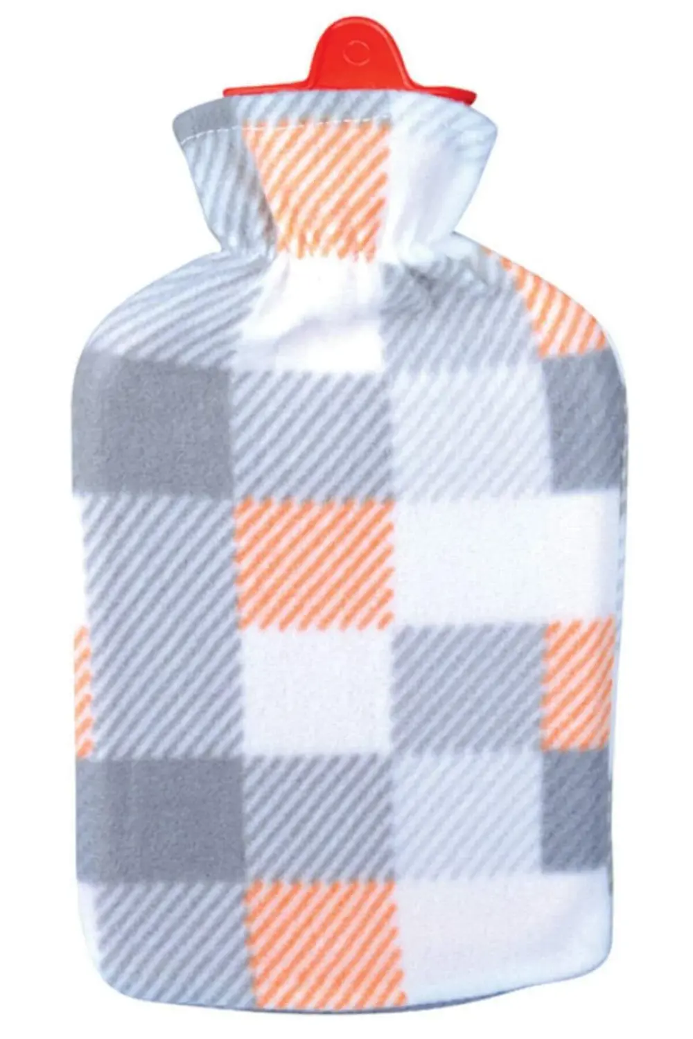 Ekose Desenli Polarlı Sıcak Su Torbası 2 Lt