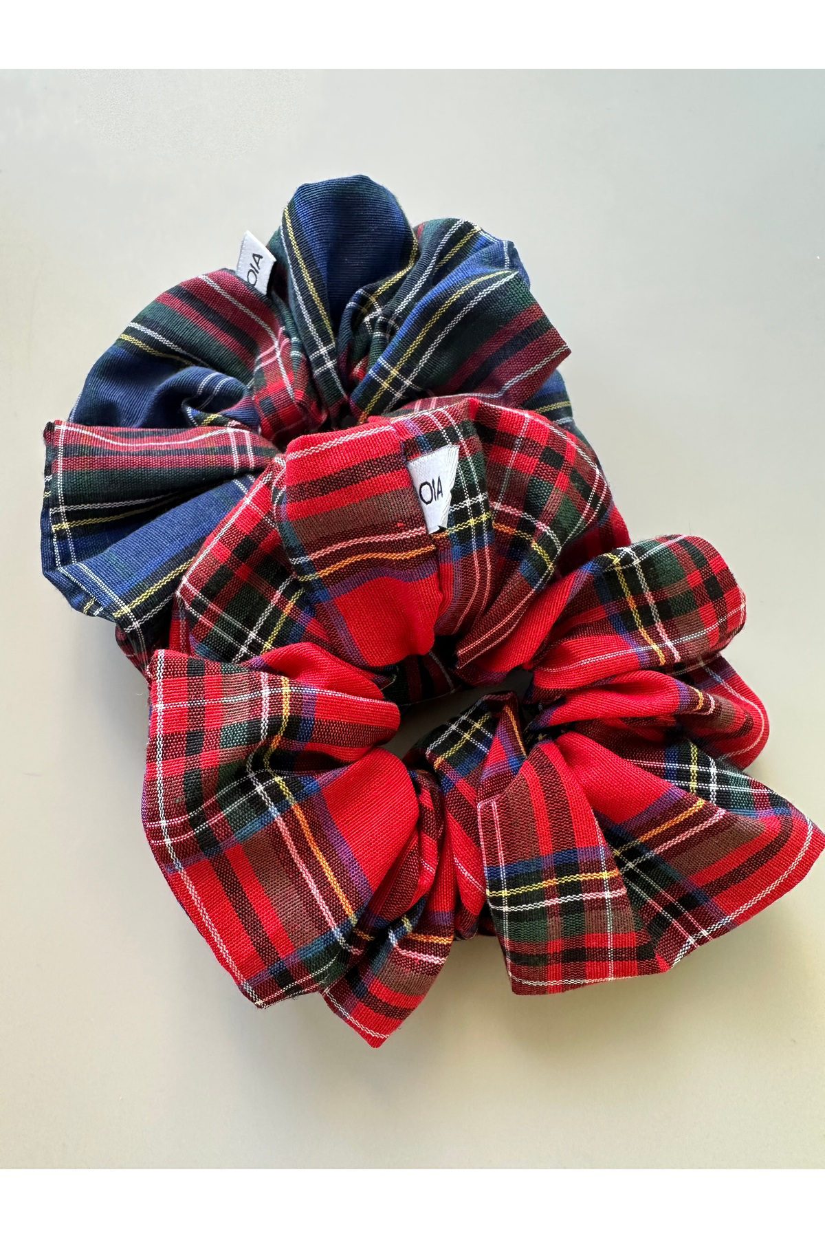 Ekose Lise 2 li Set Scrunchie Simit Toka
