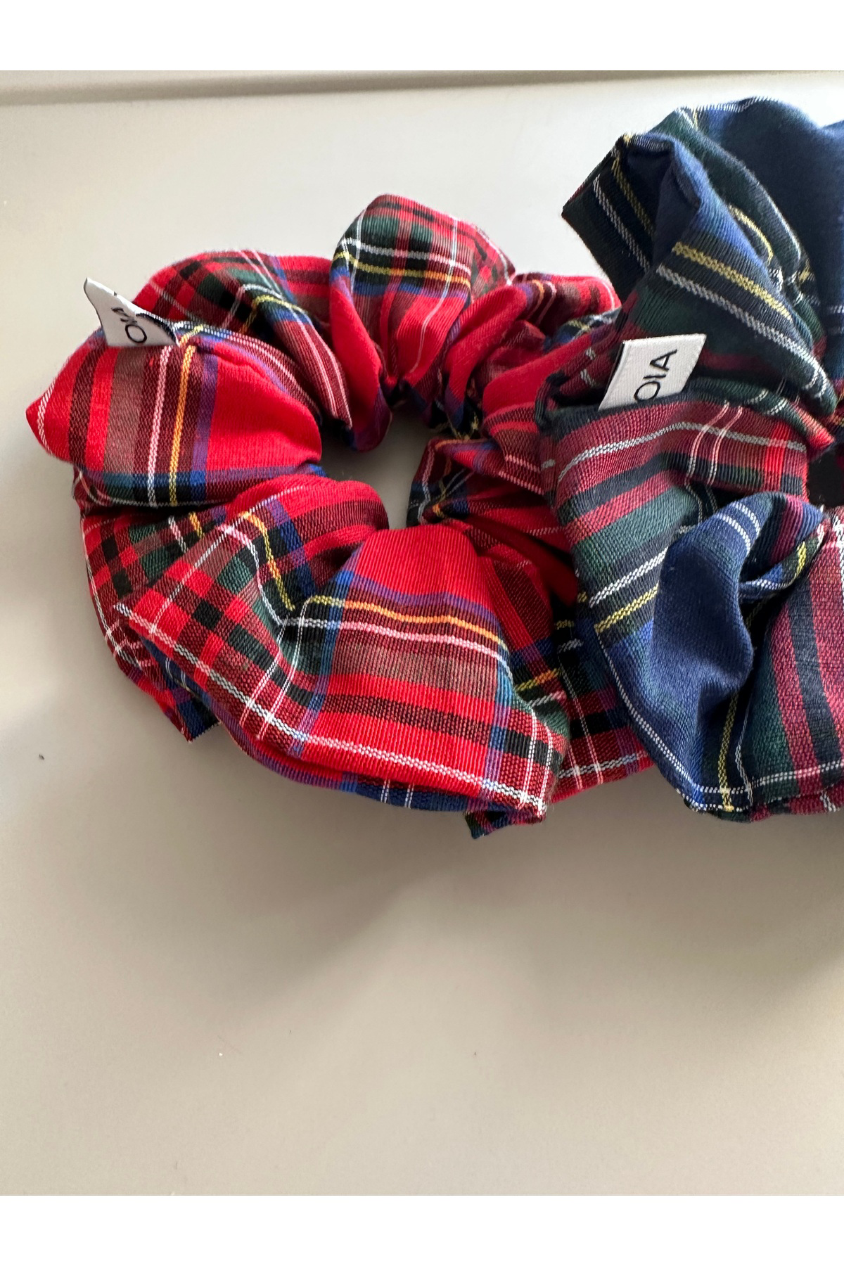 Ekose Lise 2 li Set Scrunchie Simit Toka