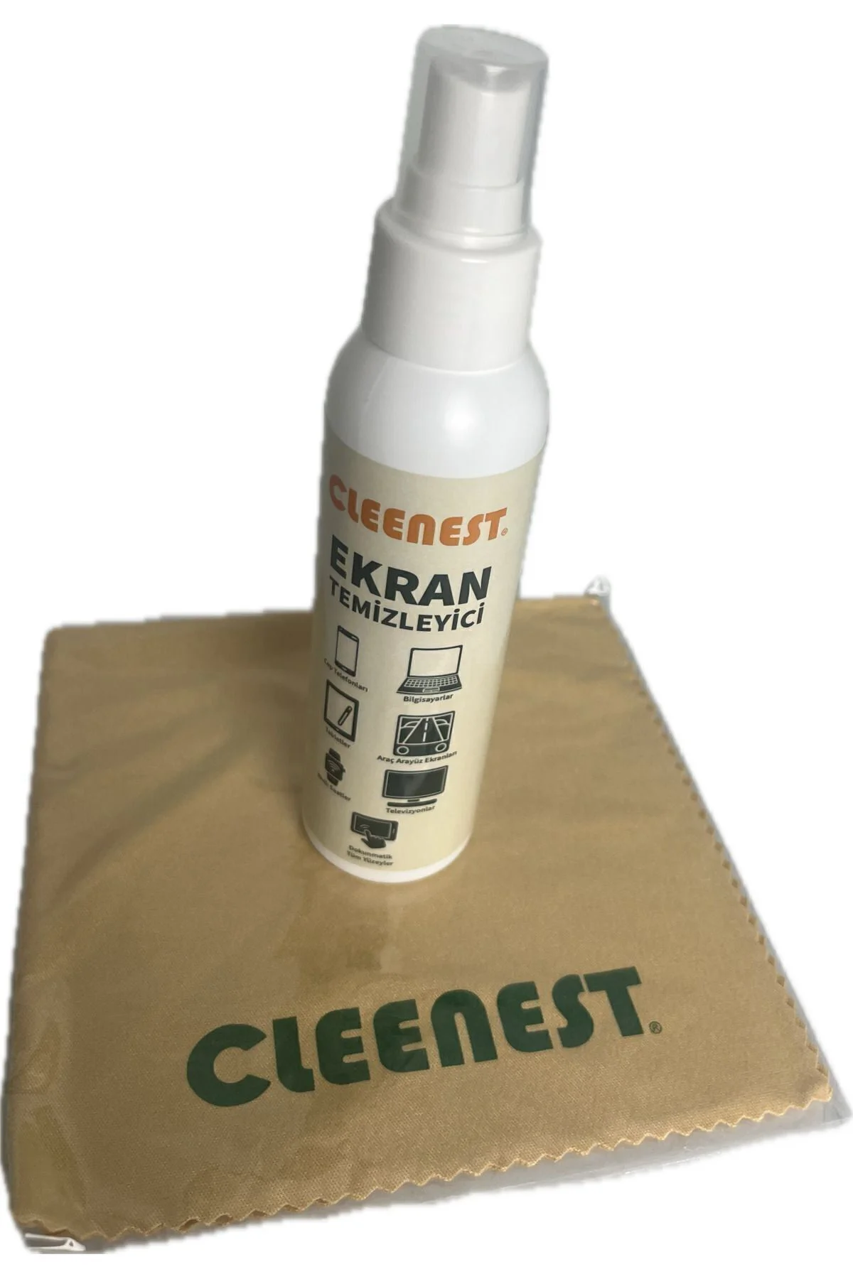 Ekran Temizleme Seti 125ml Sıvı Ve Mikrofiber Bez 30x30 Otomobil 