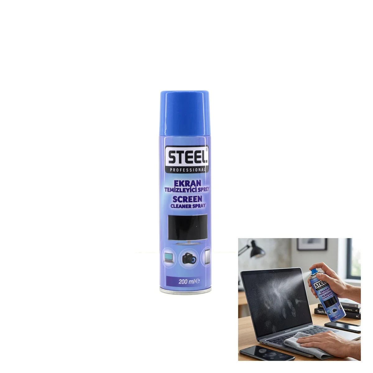 Ekran Temizleyici Sprey 200ml Bx40 Fiyatı, Yorumları ve Özellikleri